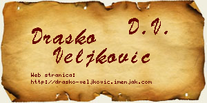 Draško Veljković vizit kartica